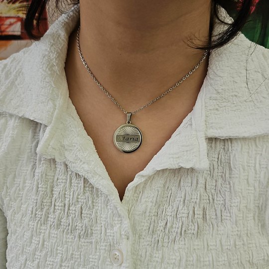 İsimli Kolye, Yaşam Çiçeği, Gold Renk, Kararmaz Çelik İsimli Kolye, Yaşam Çiçeği, Gold Renk, Kararmaz Çelik