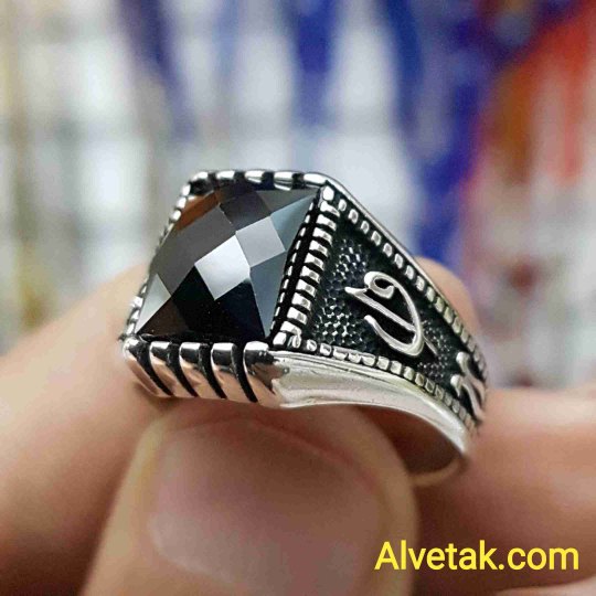 siyah zirkon taşlı 925 ayar gümüş erkek yüzük : 00743 siyah zirkon taşlı 925 ayar gümüş erkek yüzük : 00743