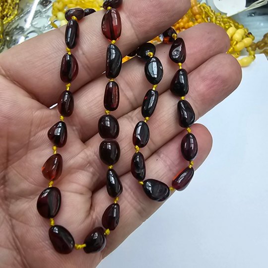 Bebek İçin Damla Kehribar Kolye kkc09 Bebek İçin Damla Kehribar Kolye kkc09